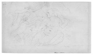 Jules Pascin Venus (verso presentation de fleurs) 1925